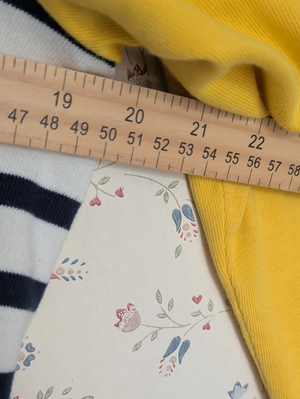 Boden Striped Navy Yellow Long-Sleeve Shift Dress Blue Pockets 12L Block Vintage